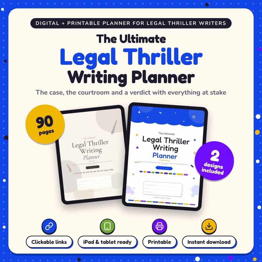 The Ultimate Legal Thriller Writing Planner: listing cover