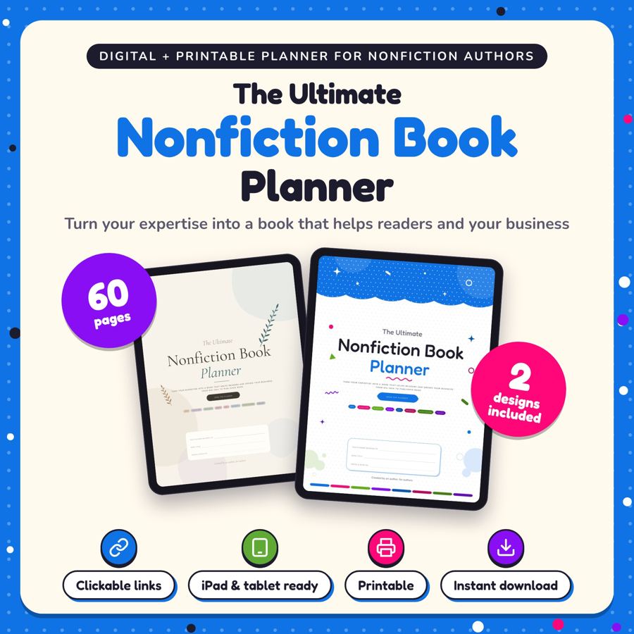 The Ultimate Nonfiction Book Planner: listing cover