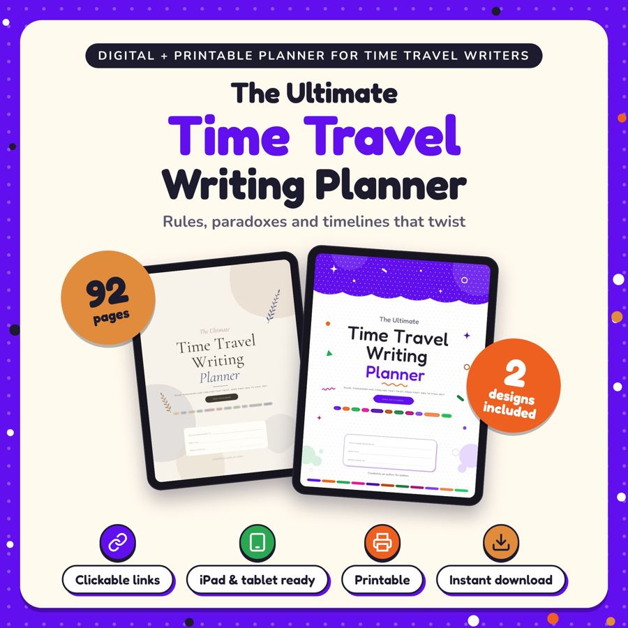 The Ultimate Time Travel Writing Planner: listing cover
