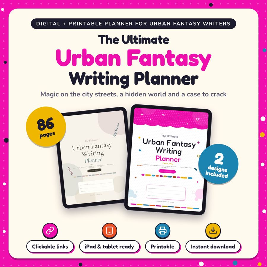 The Ultimate Urban Fantasy Writing Planner: listing cover