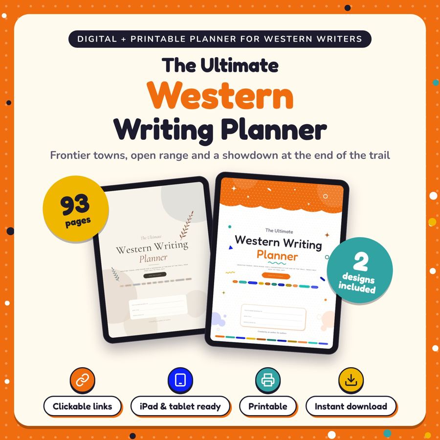 The Ultimate Western Writing Planner: listing cover
